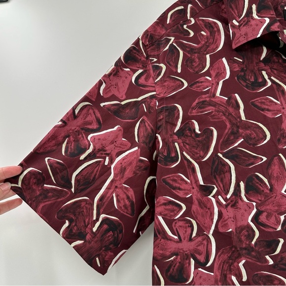 Ermenegildo Zenga Graphic Print Short Sleeved Shirt Butterfly Print XL $545 - Picture 6 of 6